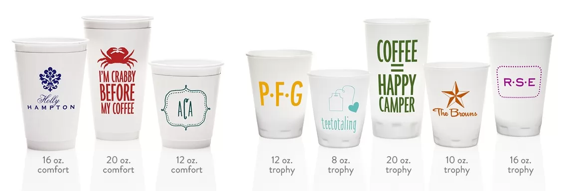 Custom & Personalized Styrofoam Cups - Cup of Arms