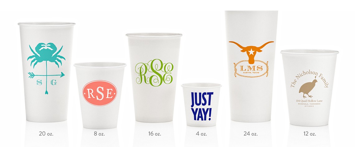 custom printed paper cups