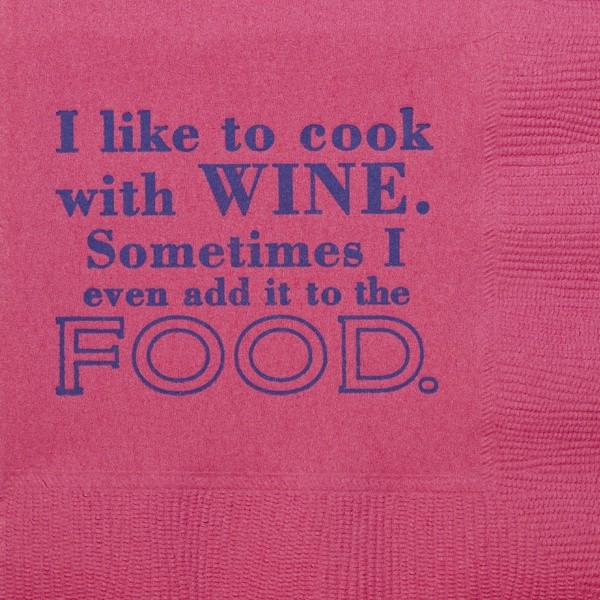 Quips Beverage Napkins {Q14 Cook} Cup of Arms