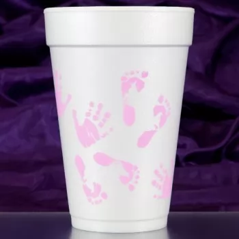 CPF247 baby pink pre-printed foam
