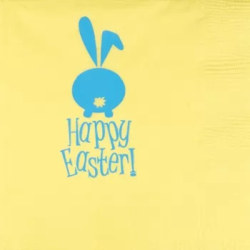 easter napkins yellow 3-ply | pre-printed | GBE009