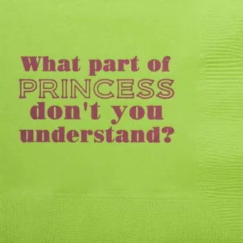 Q114 princess humorous napkin
