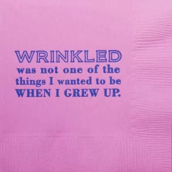 Q125 wrinkled humorous napkin