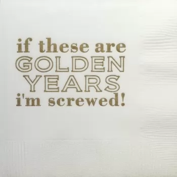Q156 golden humorous napkin