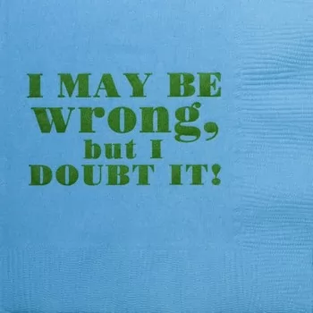 Q160 doubt humorous napkin