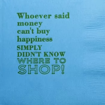 Q167 money humorous napkin
