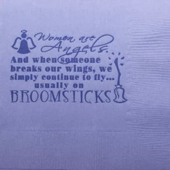 Q177 angels  humorous napkin