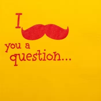 Q185 mustache humorous napkin