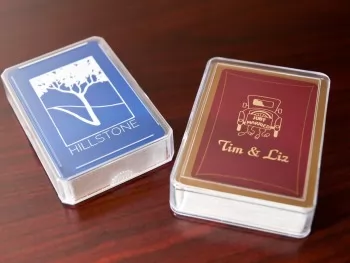 single deck playing card acrylic holder