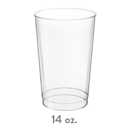 Clear & White Solo Plastic Cups – Personalized, Customized - Cup