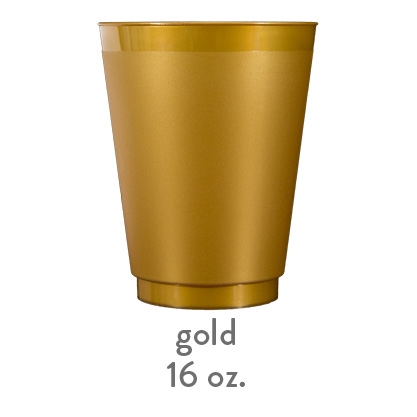 Cheers! (gold)  Frost Flex Cups (20 oz. - X-Large!)