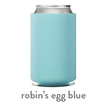 robin's egg blue neoprene can koozie hugger
